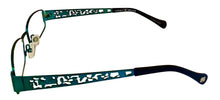 Load image into Gallery viewer, Lucky Womens Ivy Teal Metal Eyeglass Soft Rectangle 51mm
