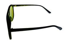 Load image into Gallery viewer, Kenneth Cole Reaction Matte Black Mens Plastic Aviator Sunglass, KC1418. 2X
