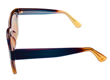 Load image into Gallery viewer, Lucky Brand Unisex Oversized Square Plastic Sunglass Sycamore, Brown Yellow Gradient
