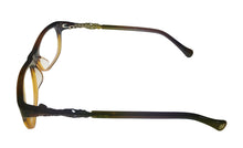 Load image into Gallery viewer, Lucky Brand Mens Eyeglass Rectangle Brown Gradient Plastic Palm 52
