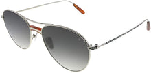 Load image into Gallery viewer, John Varvatos Artisan JV V533 SIL Silver Metal Pilot Sunglasses Grey Gradient Lens John Varvatos

