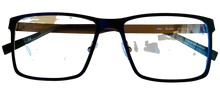 Load image into Gallery viewer, Jones New York Mens Rectangle Mens Black Metal Eyewear Frame, J354 58mm
