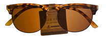 Load image into Gallery viewer, Perry Ellis Mens Sunglass Blonde Tort Plastic Square, Solid Brown Lens PE99 2
