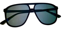 Load image into Gallery viewer, Kenneth Cole Reaction Matte Black Mens Plastic Aviator Sunglass, KC1418. 2X
