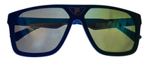 Load image into Gallery viewer, Fila Matte Blue Mens Plastic Aviator Sunglass  Polarized Flash Lens SF8496. U43P
