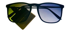 Load image into Gallery viewer, Lucky Brand Mens Matte Black Plastic Rectangle Sunglass, Gradient Lens Alexander
