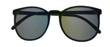 Load image into Gallery viewer, Perry Ellis Mens Sunglass Black Plastic Square, Blue Flash Lens PE57 1
