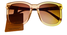 Load image into Gallery viewer, Lucky Brand Womens Plastic Taupe Large Square Sunglass, Gradient Lens D2006

