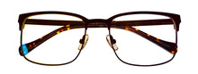 Load image into Gallery viewer, Lucky Brand Mens Ophthalmic Eyeglass Rectangle Brown Metal D501 53mm
