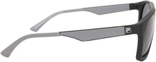 Load image into Gallery viewer, Fila SF8496 U28P Sunglasses Men's Black-Grey/Grey Polarized Lenses Square 59mm Fila
