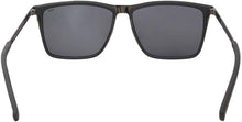 Load image into Gallery viewer, Fila SF8495 568P Sunglasses Men's Black/Grey Polarized Lenses Square 57mm Fila
