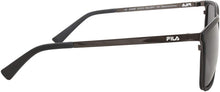 Load image into Gallery viewer, Fila SF8495 568P Sunglasses Men's Black/Grey Polarized Lenses Square 57mm Fila
