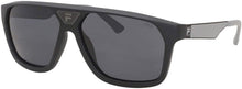 Load image into Gallery viewer, Fila SF8496 U28P Sunglasses Men's Black-Grey/Grey Polarized Lenses Square 59mm Fila
