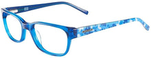 Load image into Gallery viewer, Converse Big Kids Blue Rectangle Plastic Eyeglass Frame K300. 47mm
