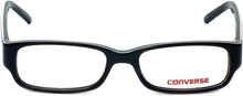 Load image into Gallery viewer, Converse Lightweight &amp; Comfortable Kids Designer Eyeglasses At The Wheel in Black 47mm DEMO LENS

