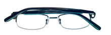 Load image into Gallery viewer, Jones New York Unisex Eyeglass Rimless Rectangle Teal Metal J136. 48mm
