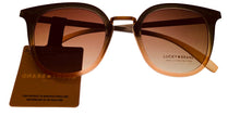 Load image into Gallery viewer, Lucky Brand Womens Grey Peach Gradient Plastic Square Sunglass, Pico
