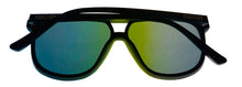 Load image into Gallery viewer, Kenneth Cole Reaction Matte Black Mens Plastic Aviator Sunglass, KC1418. 2X
