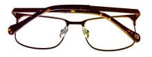 Load image into Gallery viewer, Lucky Brand Mens Ophthalmic Eyeglass Rectangle Brown Metal D501 53mm
