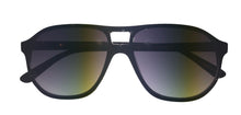 Load image into Gallery viewer, Perry Ellis Mens Sunglass Black Plastic Rectangle, Smoke Gradient Lens PE61 2
