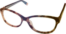 Load image into Gallery viewer, Furla Womens Rectangle Plastic Eyewear Frame Brown Pink Havana, 53mm Furla
