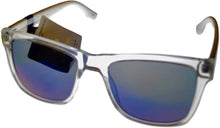 Load image into Gallery viewer, Converse Mens Square Plastic Crystal Black Sunglass, Blue Flash Lens H106 Converse
