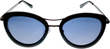 Load image into Gallery viewer, Lucky Brand Womens Black Plastic Cateye Sunglass, Smoke Lens Luna Lucky Brand
