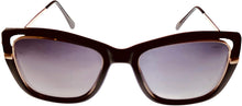 Load image into Gallery viewer, Esprit Womens Black Gold Plastic Square Sunglass ET39110 538
