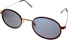 Load image into Gallery viewer, Isaac Mizrahi Womens Gold Black Oval Metal Sunglass IM31260 BK
