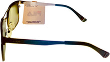 Load image into Gallery viewer, Fila Mens Matte Gunmetal Rectangle Metal Sunglass SF9949 627 Fila

