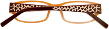 Load image into Gallery viewer, Cosmopolitan Women's Brown Plastic Rectangle Eyewear Frame Shocker 50mm Cosmopolitan

