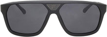 Load image into Gallery viewer, Fila SF8496 U28P Sunglasses Men's Black-Grey/Grey Polarized Lenses Square 59mm Fila
