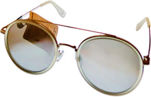 Load image into Gallery viewer, Converse Mens Crystal Silver Round Metal Sunglass, Flash Lens H109 Converse
