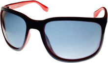 Load image into Gallery viewer, Converse Mens Navy Blue Red Rectangle Wrap Plastic Sunglass, H118
