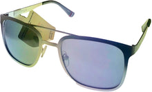 Load image into Gallery viewer, Fila Mens Brushed Silver Metal Rectangle Sunglass SF9949 581X Fila
