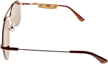 Load image into Gallery viewer, Fila Mens Rimless Metal Matt Gold Aviator Sunglass, Flash Lens SF9948 61648X Fila

