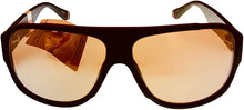 Load image into Gallery viewer, Fila Mens Plastic Matt Black Rectangle Aviator Sunglass, Flash Lens SF9346 U28X Fila
