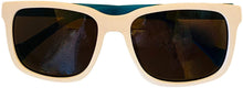 Load image into Gallery viewer, Converse Mens Matte White Blue Plastic Rectangle Sunglass, Smoke Lens H062
