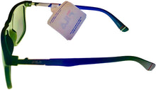 Load image into Gallery viewer, Fila Mens Black Blue Front Rectangle Sunglass, Smoke Gradient SF9286 Z42 Fila
