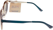 Load image into Gallery viewer, Fila Mens Brushed Silver Metal Soft Square Sunglass SF9950 581X
