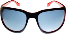 Load image into Gallery viewer, Converse Mens Navy Blue Red Rectangle Wrap Plastic Sunglass, H118
