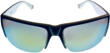 Load image into Gallery viewer, Fila Mens Black White Plastic Rectangle Rimless Wrap Sunglass, Flash Lens SF9340. Z42A Fila

