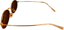 Load image into Gallery viewer, Isaac Mizrahi Womens Gold Black White Oval Metal Sunglass IM31260 BR Isaac Mizrahi
