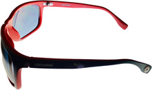 Load image into Gallery viewer, Converse Mens Navy Blue Red Rectangle Wrap Plastic Sunglass, H118
