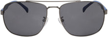 Load image into Gallery viewer, Fila SF8493 627P Sunglasses Men's Gunmetal/Grey Polarized Lenses Square 60mm Fila

