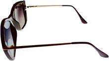Load image into Gallery viewer, Esprit Womens Black Gold Plastic Square Sunglass ET39110 538
