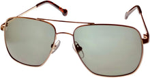 Load image into Gallery viewer, Converse Mens Gold Metal Rectangle Aviator Sunglass, Green Lens H080 Converse
