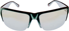 Load image into Gallery viewer, Fila Mens Dark Green Plastic Rectangle Rimless Wrap Sunglass, Flash Lens SF9340. G99X Fila
