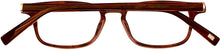 Load image into Gallery viewer, Jones New York Womens Petite Plastic Rectangle Eyewear , Brown J222 . 46mm
