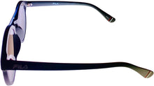 Load image into Gallery viewer, Fila Mens Matte Black, Blue Double Top Bar Soft Round Sunglass SF9334 U28B Fila

